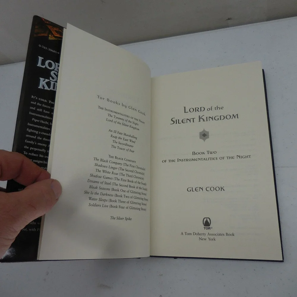 Lord of the Silent Kingdom Glen Cook First Edition Hardcover Fantasy Book 2007